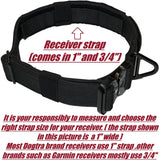 1.5" Tactical E collar for Training systems with personalized patch and handle option compatible with most Dogtra, Garmin & E-Collar Technologies receivers