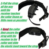 1.5" Tactical E collar for Dog Training systems with personalized patch and handle option compatible with most Dogtra, Garmin, Sportdog & E-Collar Technologies receivers