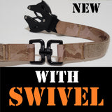 Frog Clamp Tactical Dog Leash Heavy Duty Military Style with Padded handle and metal Buckle adjustable length (Premade)