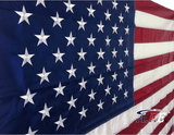 F11 US Flag Embroidered Stars and Sewn Stripes High Quality Heavy Duty USA 8'x12' Ft Nylon American Flag 210 D (Premade)