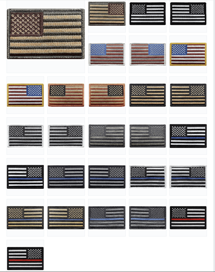 V59 Tactical Thin blue line patch Reverse USA Flag Silver Law