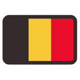 1.3x2 inch PVC USA flag  Tactical Patches hook fastener backing (Premade)