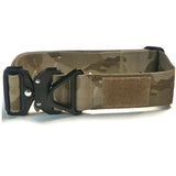 1.5 inch Tactical Dog Collar K9 Collar with USA Flag Blue Line Camo Thick Police Service Dog Collar Cobra Buckle camo tan brown