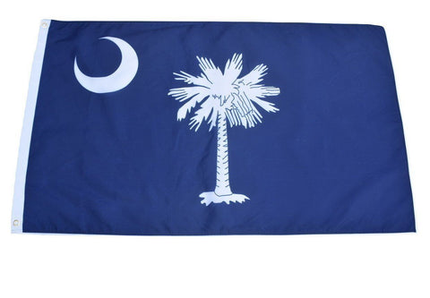 F56 South Carolina State Flag 3'x5' Ft Polyester Wholesale & Bulk Price $2.40 (Premade)