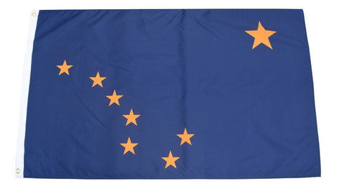 F69 Alaska State Flag 3'x5' Ft Polyester Wholesale & Bulk Price $2.40 (Premade)