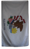F68 Illinois State Flag 3'x5' Ft Polyester Wholesale & Bulk Price $2.40 (Premade)
