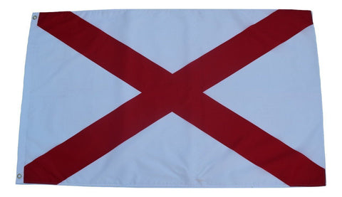 F70 Alabama State Flag 3'x5' Ft Polyester Wholesale & Bulk Price $2.40 (Premade)