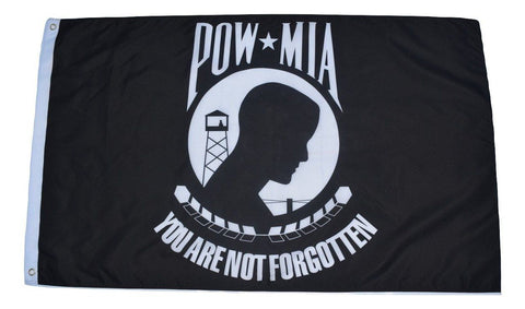 F78 POW MIA Flag 3'x5' Ft Polyester Wholesale & Bulk Price $2.40 (Premade)