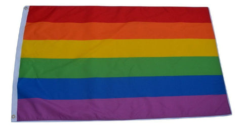 F76 Rainbow Flag Gay Pride 3'x5' Ft Polyester Wholesale & Bulk Price $2.40 (Premade)