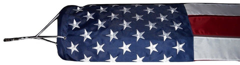 F05 USA Windsock Flag Embroidered Stars Sewn Heavy Wind 210D Nylon 210 D (Premade)
