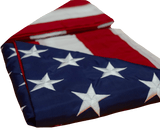 F06 US Flag Embroidered Stars and Sewn Stripes High Quality Heavy Duty USA 2'x3' Ft Nylon American Flag 210 D (Premade)