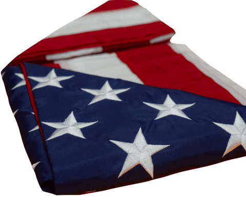 F06 US Flag Embroidered Stars and Sewn Stripes High Quality Heavy Duty USA 2'x3' Ft Nylon American Flag 210 D (Premade)