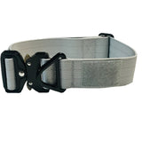 1.5 inch Tactical Dog Collar K9 Collar with USA Flag Blue Line Camo Thick Police Service Dog Collar Cobra Buckle gray grey silver