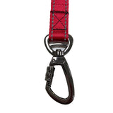 adjustable Car Seat Belt for Dogs - made from thick heavy duty Nylon webbing with reflective stitching and metal Carabiner with swivel (Premade)