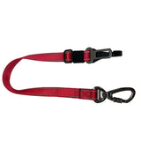 adjustable Car Seat Belt for Dogs - made from thick heavy duty Nylon webbing with reflective stitching and metal Carabiner with swivel (Premade)