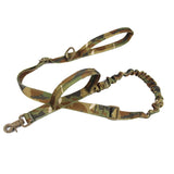 multicam tactical dog leash Bungee Dog Leash camo Military Style padded handle adjustable no pull shock  proof dog leash