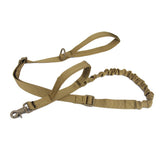 tan brown tactical dog leash Bungee Dog Leash camo Military Style padded handle adjustable no pull shock  proof dog leash