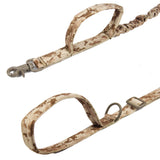 tactical dog leash Bungee Dog Leash camo Military Style padded handle adjustable no pull shock  proof dog leash 
