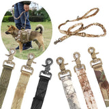 tactical dog leash Bungee Dog Leash camo Military Style padded handle adjustable no pull shock  proof dog leash