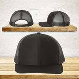 Your Text Custom Embroidered on Mesh back Trucker Hat Personalized Word SnapBack Cap No minimum