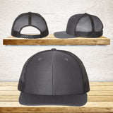 Your Text Custom Embroidered on Mesh back Trucker Hat Personalized Word SnapBack Cap No minimum