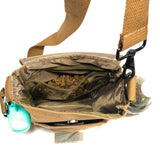 Tactical Dog Walking Bag with Water bottle holder, Cross-Body Shoulder Training Bag with Treat Pouch, Waterproof Lining, Poop bag dispenser (Premade)