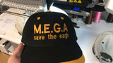 Your Text Custom Embroidered on Baseball Hat Personalized Word 100% Cotton Cap No minimum