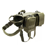 Tactical Dog Vest Military molle Vest with pouches (Premade)