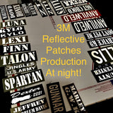 (Discontinued-Please buy 1.5"x5") 1.5 x 4 inch Custom NameTape OCP ACU USMC NAVY Marine Woodland Black Uniform Camo Hook Fastener & Iron Tactical Name Patch (Upto 2 lines)