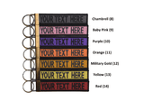 Monogrammed Keychains Key fob Personalized embroidered needlepoint Preppy name keyrings