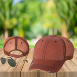 Your Text Custom Embroidered on Unstructured Mesh back Trucker Hat Personalized Word Vintage Distressed Cap No minimum