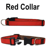 Custom dog Collars Personalized Embroidered dog collars with Name 1 inch  Red