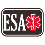 1.3x2 inch PVC USA flag  Tactical Patches hook fastener backing (Premade)