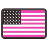 1.3x2 inch PVC USA flag  Tactical Patches hook fastener backing (Premade)