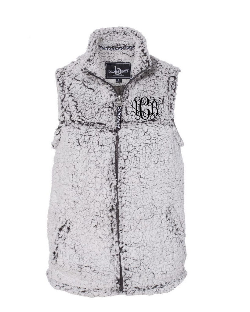 Monogram sales on sherpa