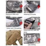 Personalized Tactical Dog Harness Vest Custom Military Style dog Harness K9 Vest with 1.5x4 inch Embroidered Name patch with handle