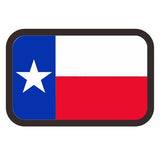 1.3x2 inch PVC USA flag  Tactical Patches hook fastener backing (Premade)