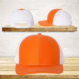 Your Text Custom Embroidered on Mesh back Trucker Hat Personalized Word SnapBack Cap No minimum