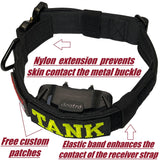 1.5" Tactical E collar for Training systems with personalized patch and handle option compatible with most Dogtra, Garmin & E-Collar Technologies receivers