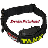 1.5" Tactical E collar for Training systems with personalized patch and handle option compatible with most Dogtra, Garmin & E-Collar Technologies receivers