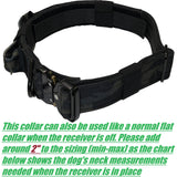 1.5" Tactical E collar for Dog Training systems with personalized patch and handle option compatible with most Dogtra, Garmin, Sportdog & E-Collar Technologies receivers
