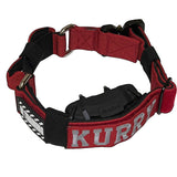 tactical-elastic-e-collar-strap-with-quick-release-buckle-handle-and-custom-patch