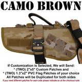 365 Dog Harness by Bullrun - Tactical Harness with Removable Vest -camo brown