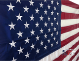 F12 US Flag Embroidered Stars and Sewn Stripes High Quality Heavy Duty USA 10'x15' Ft Nylon American Flag 300 D (Premade)