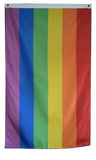 F76 Rainbow Flag Gay Pride 3'x5' Ft Polyester Wholesale & Bulk Price $2.40 (Premade)