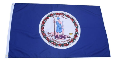 F51 Virginia State Flag 3'x5' Ft Polyester Wholesale & Bulk Price $2.40 (Premade)