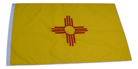 F71 New Mexico State Flag 3'x5' Ft Polyester Wholesale & Bulk Price $2.40 (Premade)