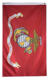 F80 USMC US Marine Corps Flag 3'x5' Ft Polyester Wholesale & Bulk Price $2.40 (Premade)