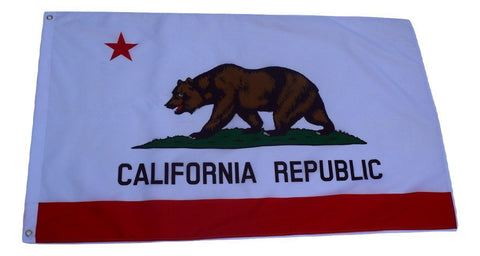 F50 California Republic State Flag 3'x5' Ft Polyester Wholesale & Bulk Price $2.40 (Premade)