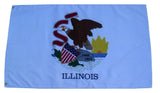 F68 Illinois State Flag 3'x5' Ft Polyester Wholesale & Bulk Price $2.40 (Premade)